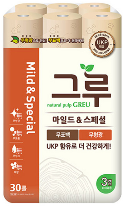 그루 마일드&스페셜 화장지, 30m, 30개입, 1개