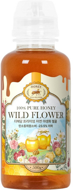 더해담 프리미엄 자연 야생화 벌꿀, 500g, 1개