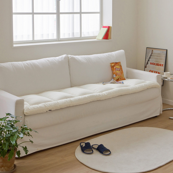 쁘리엘르 블룸 통세탁 사계절 토퍼 돌 쇼파패드