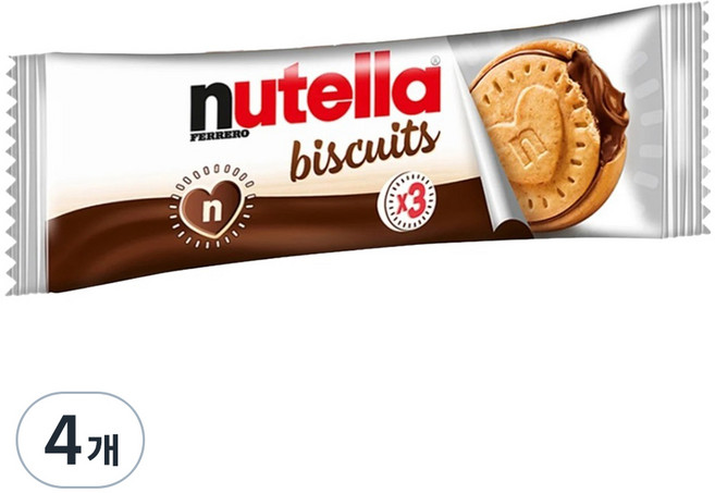 누텔라 비스킷, 41.4g, 4개