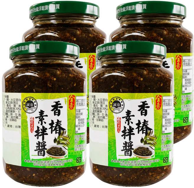 誠泰 香椿醬, 350g, 4罐