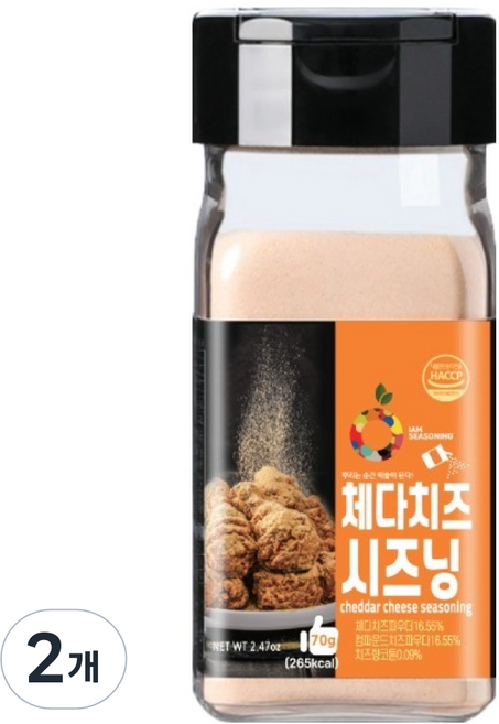 아이엠소스 체다치즈시즈닝, 2개, 70g