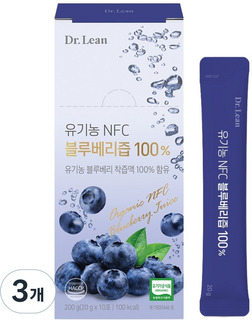 Dr.Lean 有機 NFC 100% 藍莓汁