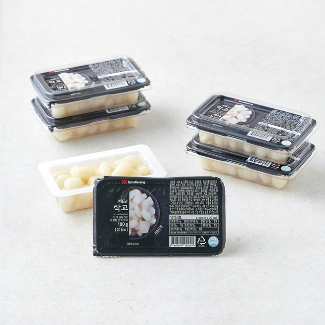 삼광 뚜껑이 있는 락교, 100g, 6개