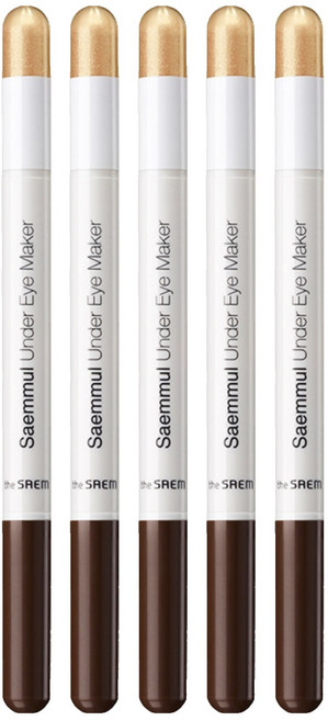 더샘 샘물 애교살 메이커 아이섀도, 03눈물글썽골드, 5개