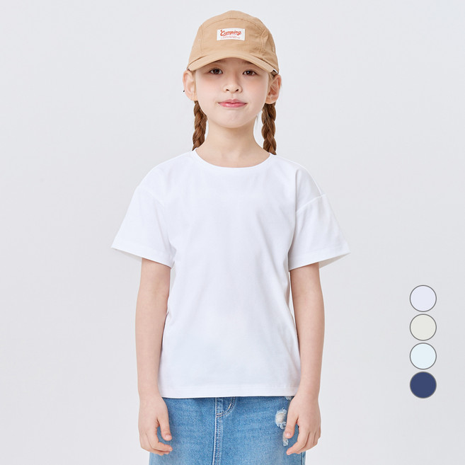 롤리트리 아동용 소로나 여름 반팔 기본 티셔츠