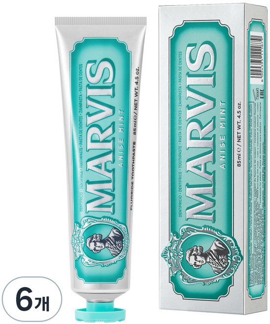 마비스 아니스 민트 치약, 6개, 85ml