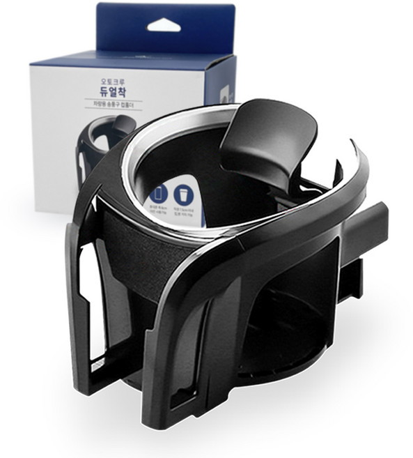 오토크루 송풍구 멀티 컵홀더 듀얼착, 1개
