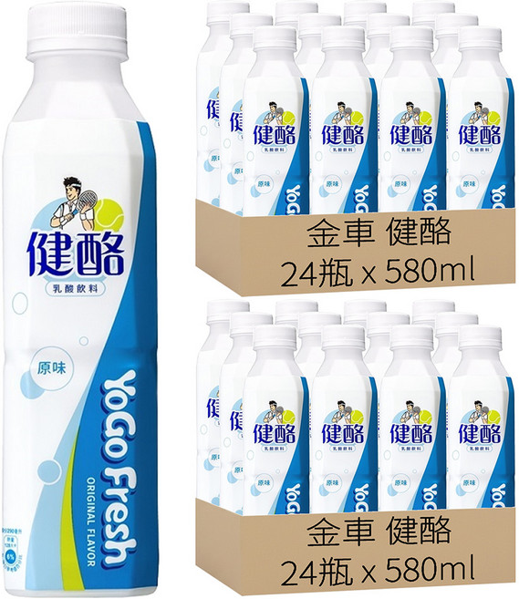 金車 健酪 乳酸飲料, 580ml, 48瓶