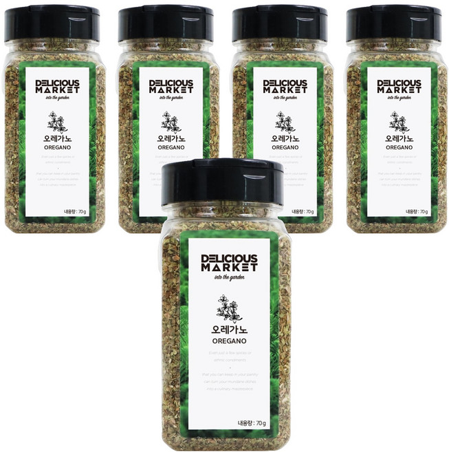 딜리셔스마켓 오레가노, 70g, 5개