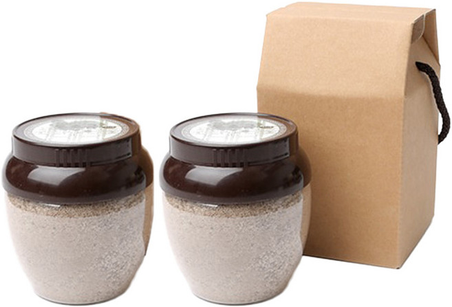 톳 가는 소금 천일염, 450g, 2개