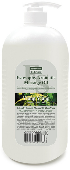 에스테소피 아로마틱 마사지 바디오일 일랑일랑, 1L, 1개