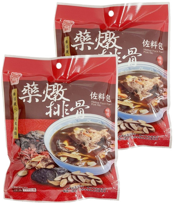 茂喜食品 藥燉排骨佐料包, 100g, 2包