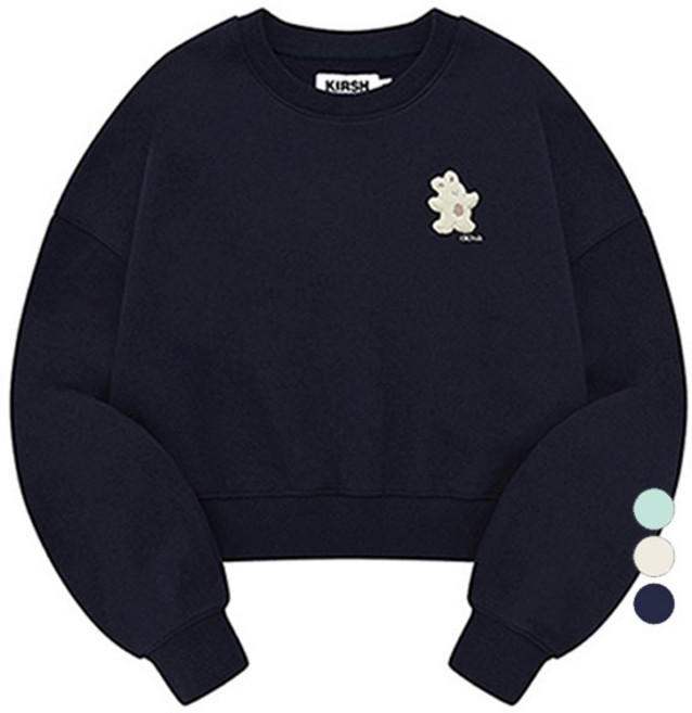 키르시 위티 버니 와펜 크롭 스웻셔츠 (기모안감)