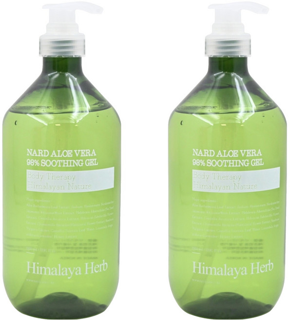NARD 蘆薈凝膠 身體護理喜馬拉雅自然, 1L, 2瓶