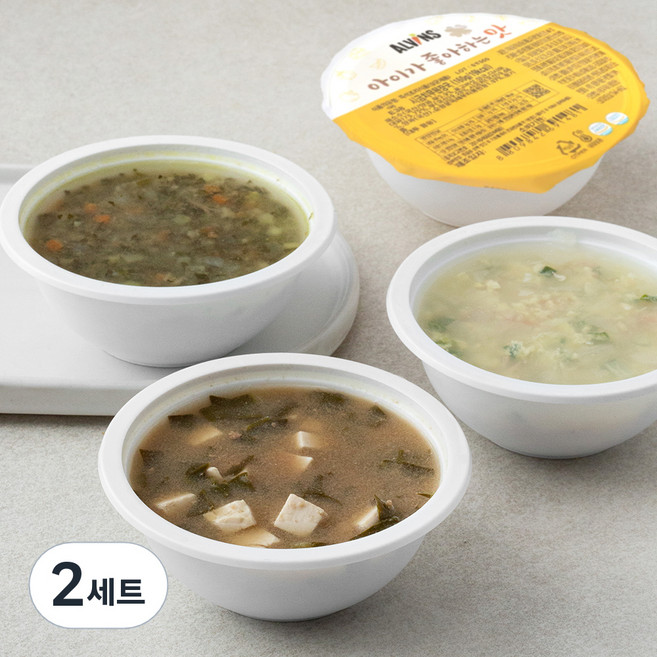 엘빈즈 클래식 유아식 국 5단계 B세트(만12개월 이상), 640g, 2세트
