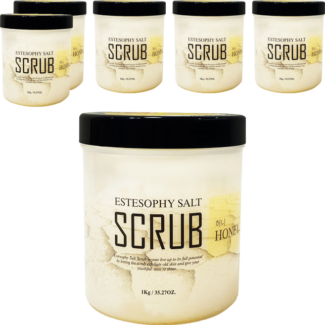 에스테소피 바디 스크럽 솔트 솝 허니, 1kg, 6개