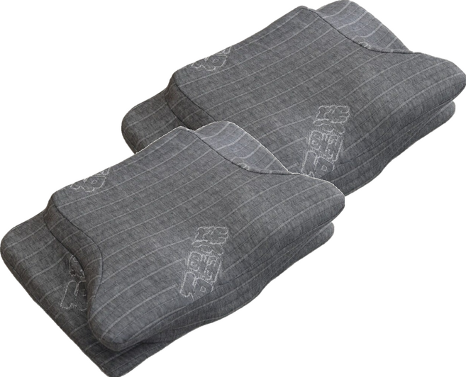 J-bedtime 床寢時光 釋壓舒眠止鼾修容蝶型枕頭 石磨烯, 灰色, 2個