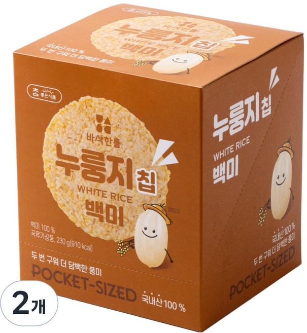 Very Good Food 酥粒鍋巴脆片 白米 10入, 2個, 230g