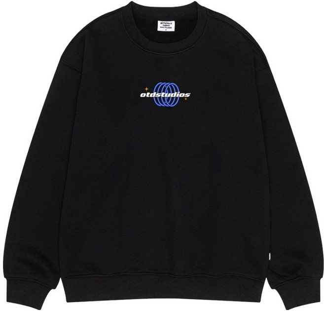 오티디 프리미엄 텐타 덤블 기모 오버핏 써클 로고 맨투맨 OT31013