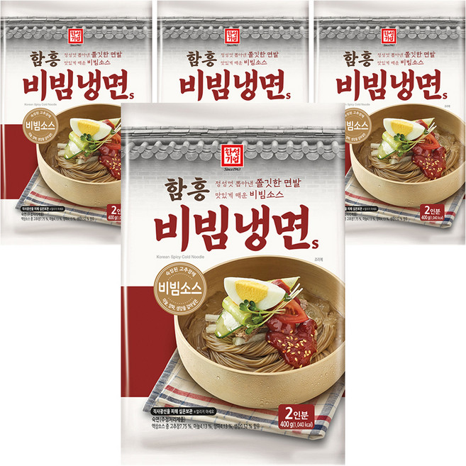 한성기업 함흥 비빔냉면 S, 400g, 4개