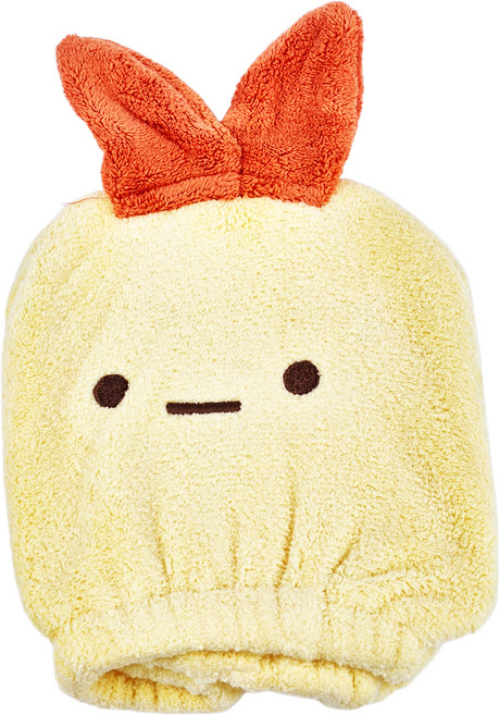 Sumikkogurashi 角落生物 浴帽, 炸蝦尾 黃色 + 橘色, 1個