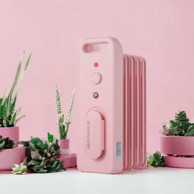 흥신라디에이터 오르씨 캠핑 라디에이터 Pink + 가방 세트, ORRCY-21