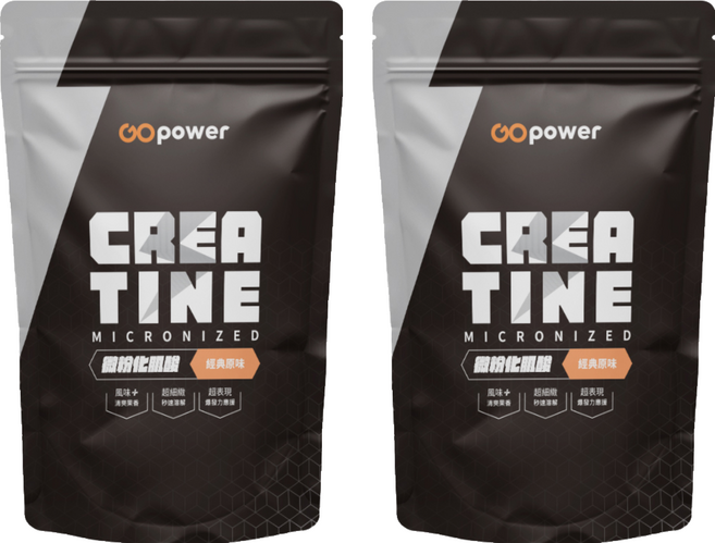 GOPower 果果能量 微粉化肌酸 經典原味, 400g, 2包