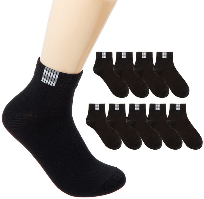 베이스알파 남성용 에센셜 발목 링글 포인트 커버 양말 10콀레