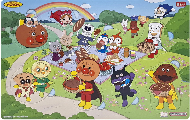 sun-star 麵包超人拼圖 野餐, 1組, 8片