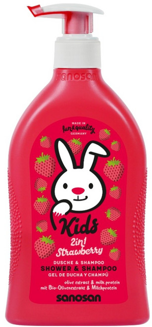 사노산 키즈 샤워앤샴푸 스트로베리, 1개, 400ml