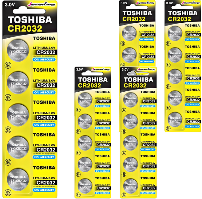 도시바 리튬 코인건전지, 5개입, 5개