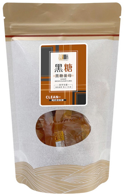 饗得美 Clean黑糖塊 黑糖薑母, 32g, 8個, 1袋