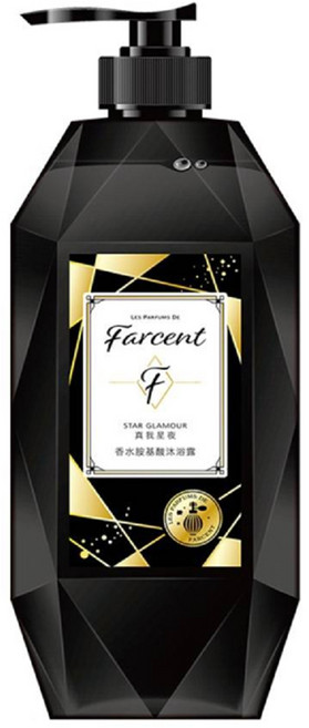 Farcent 香水胺基酸沐浴露 真我星夜, 780g, 1瓶