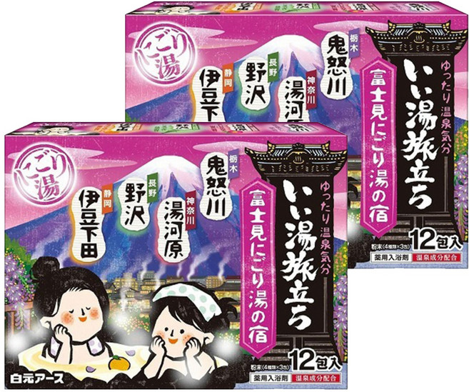 Hakugen Earth 白元 入浴劑 富士見湯系列 12包, 300g, 2盒