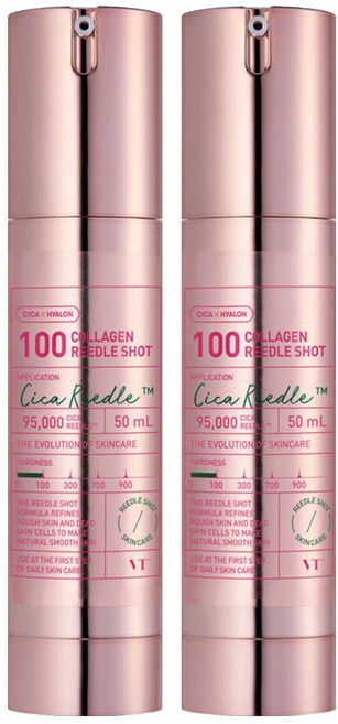 VT 台灣公司貨 Reedle SHOT 老虎粉 膠原蛋白微晶精華 100, 50ml, 2盒