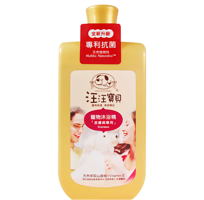 wow wow baby 汪汪寶貝 法式香氛寵愛洗毛精 皮膚專用 犬貓用, 500ml, 1瓶