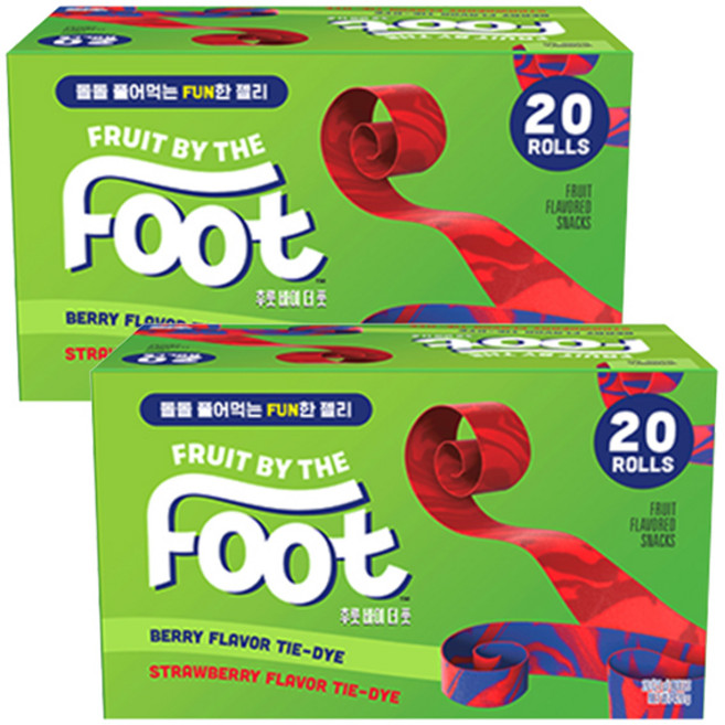FRUIT BY THE Foot 果凍 20入, 420g, 2個
