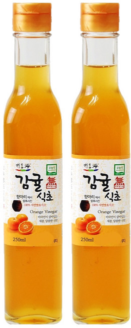 뫼달해 감귤식초, 250ml, 2개