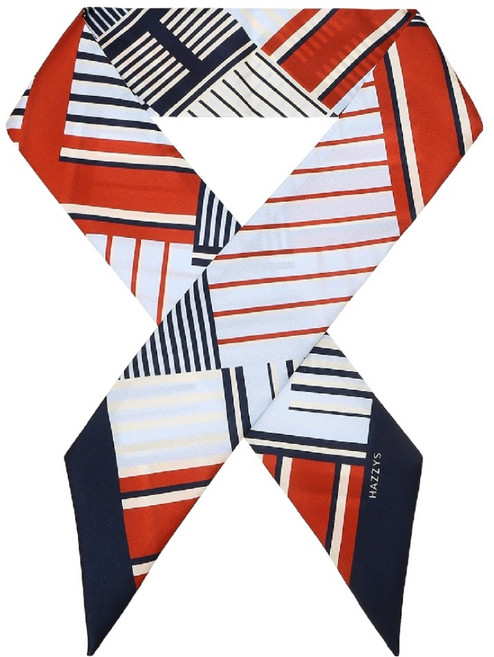 헤지스 스트라이프 쁘띠 실크 스카프