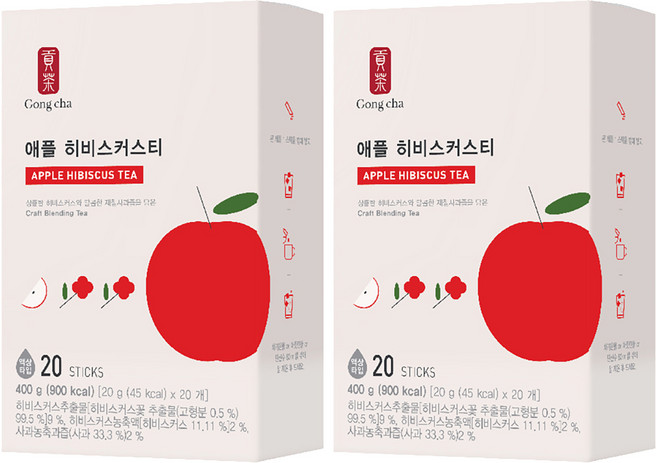 공차 애플히비스커스티, 20g, 20개입, 2개