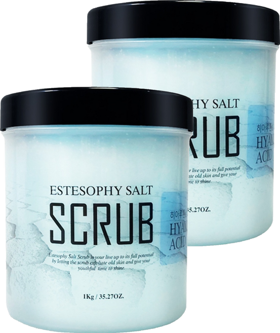 에스테소피 바디 스크럽 솔트 솝 히아루론산, 1kg, 2개