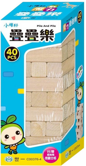 世一文化 魔力疊疊樂, 原木色, 1組