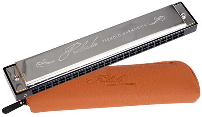 삼익악기 트레몰로 24홀 하모니카, STH-24PR, 혼합 색상, 1개