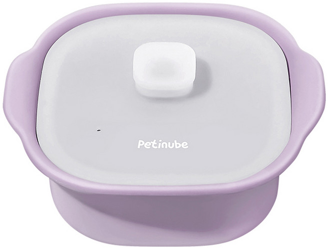 Petinube 韓國製造 矽膠副食品多功能蒸鍋 600ml 1入 月神紫, 1個