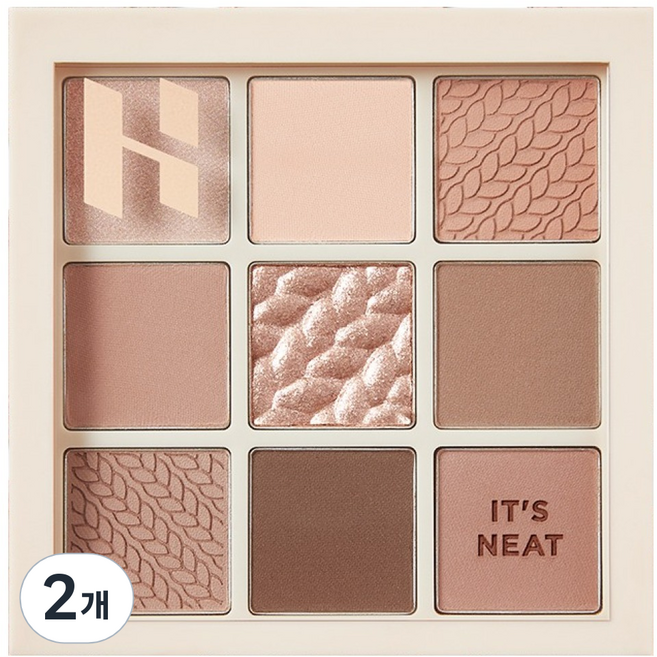 홀리카홀리카 마이페이브 무드 아이 팔레트 8g, 닛니트, 2개