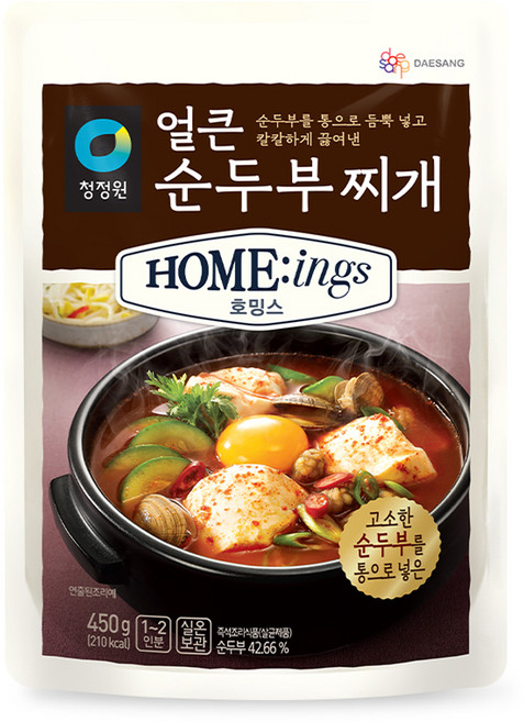 호밍스 얼큰 순두부찌개, 450g, 1개