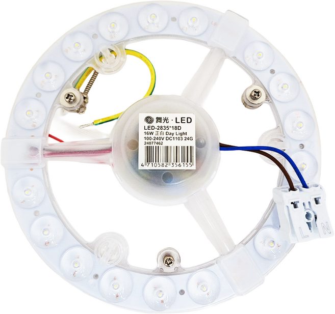 DANCELIGHT 舞光 LED 磁吸式 吸頂燈燈盤模組 16W 正白 壁切 燈具模組 LED-2835 x 18D, 白光