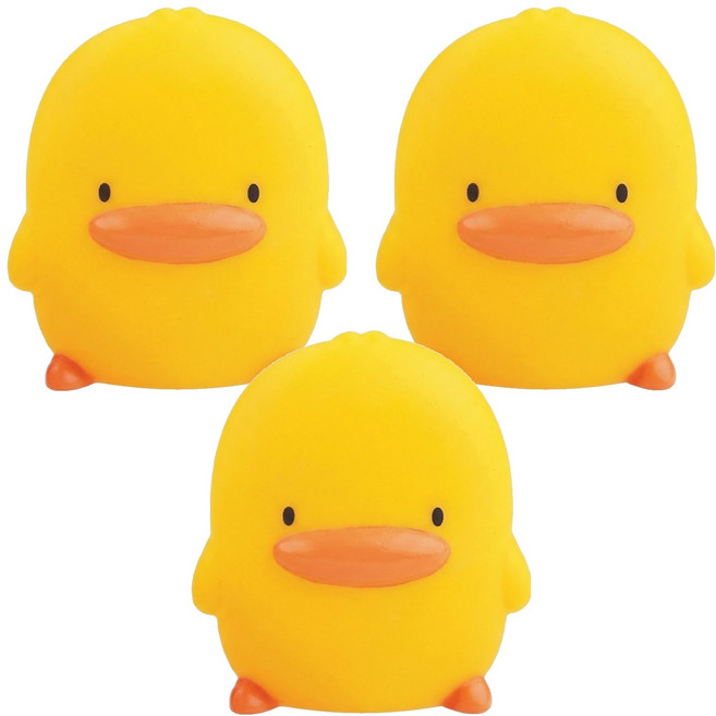 PiYOPiYO 黃色小鴨 水中有聲玩具3入組, 1組