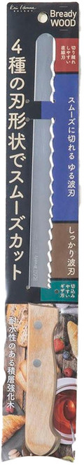 KAI 貝印 House Bready WOOD木柄麵包刀 AB-5525, 原木色, 1個